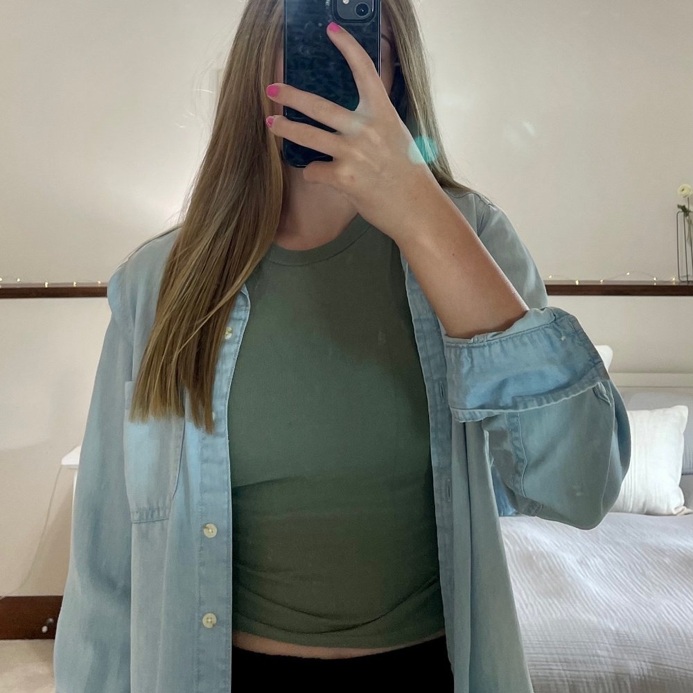 mossimo jean button up